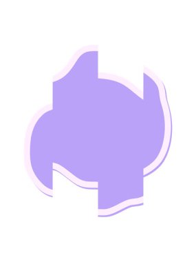 İfade eden şekil damlası çıkartmasının bölünmüş hareket animasyonu