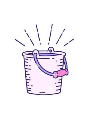 Geleneksel dövmeli kova dolusu su tasarımı çiziminin simli hali