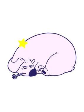 Parlayan yıldızlar hasta kutup ayısı çizgi filminin animasyonunu etkiler.