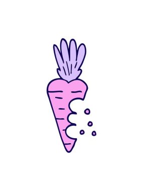 Isırık izli karikatür karikatür karikatür havucu animasyonu