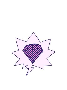 Çizgi roman tarzı konuşma baloncuğu olan çizgi film dövme elmasının hareketli animasyonu