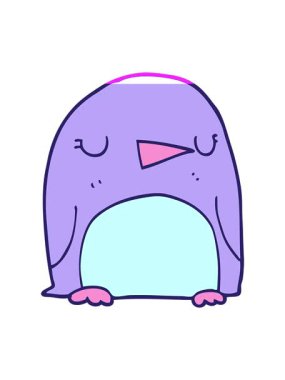 Bir penguenin karalamalarının canlandırmasını çalıştır