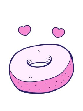 dönen kalpler donut çizgi filminin animasyonu