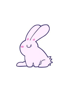 Tavşan çiziminin yıldız patlaması etkisi animasyonu