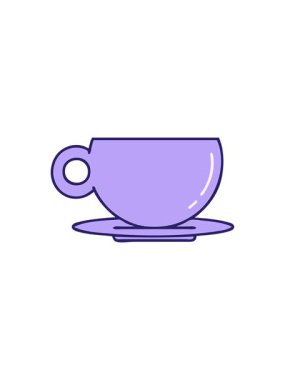 bir kahve ya da çay fincanının radyoaktif parlayan animasyonu