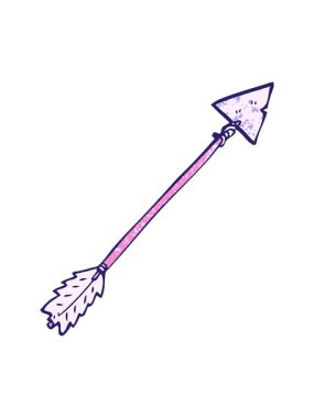 Karikatür ok elementinin ışık efekti canlandırması