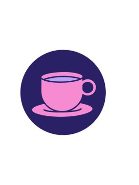 Bir fincan kahvenin dövmeli görüntüsünün yatay titreşimli animasyonu