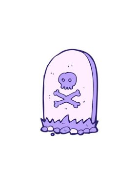 Dikkat dikkat, ürkütücü mezarın canlandırması.