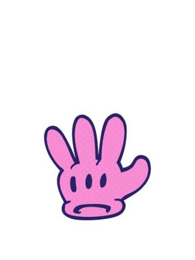 geleneksel karikatür eldiveninin animasyonunu genişletiyorum.