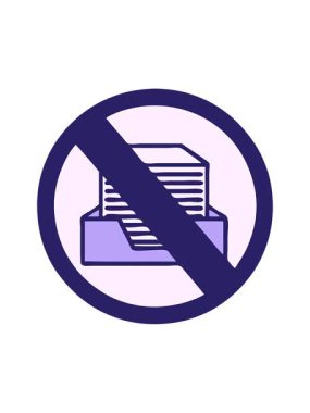 Kağıtsız bir ofis sembolünün sevimli karikatürünün animasyonunu durdurup duraklat