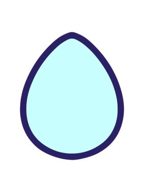 Basit Paskalya yumurtası dekoratif elementinin pixelize etkisi