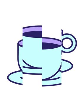 Dövmenin hareketli animasyonu geleneksel kahve tarzında.