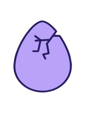 Kırık bir yumurtanın hareketli animasyonu