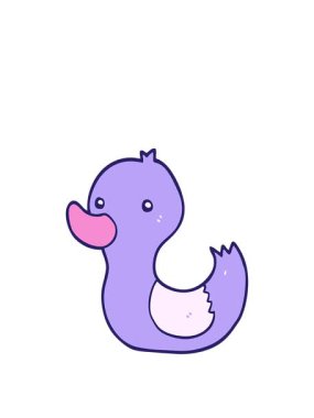 Çizgi film ördek karalamalarının animasyonunu uzatıyorum.