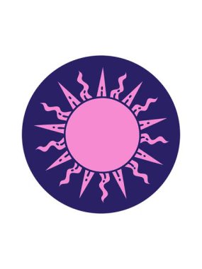 Güneş dövmeli görüntünün hareketli animasyonu