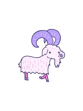 Çizgi film keçi tasarımının bölünme etkisi