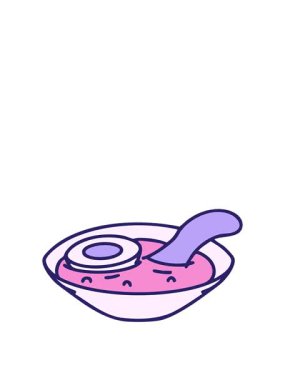 Geleneksel kase tasarımında ramen çorbasının animasyonunu genişletiyorum.