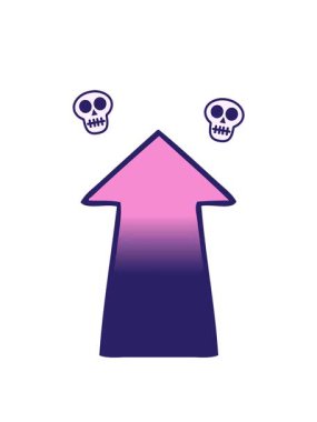 dönen kafatasları gölgeli çizgi film okunun animasyonu