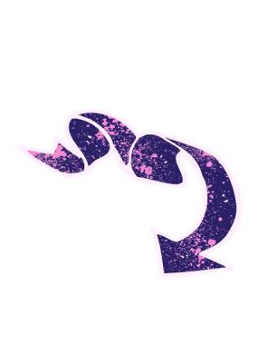 karikatür parlayan okun hareketli animasyonu