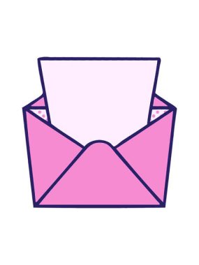 Zarfın içinde çizgi roman tarzı tuhaf çizgi film dolarının basınçlı animasyonu