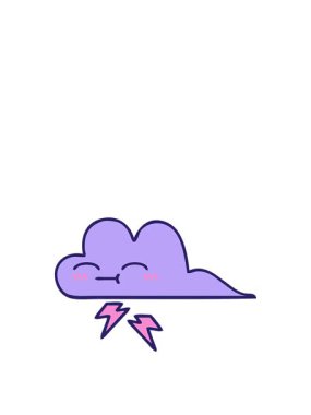 Fırtına bulutu tasarımının animasyonunu genişletiyorum.