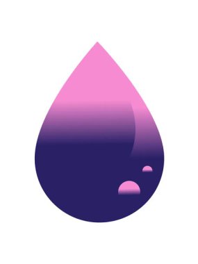 Kan damlası grafik çizim simgesinin hareket animasyonunu oynat