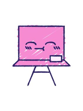 Tahta Tebeşir Çiziminin dönen hareketli animasyonu