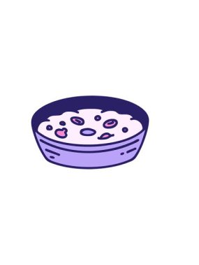 Brezilya geleneksel galinhada çanağının limonlu karikatürünün yatay titreşimli animasyonu