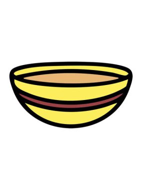 Bir kase Japon miso çorbasının ışık efekti.