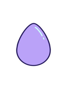 Basit Paskalya yumurtasının radyoaktif parlak animasyonu