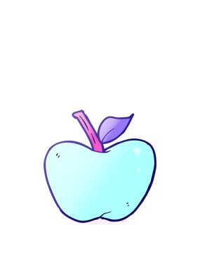 Elma çiziminin yükseliş ve yüzme animasyonu