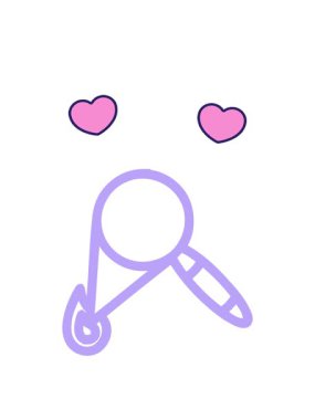 dönen kalp animasyonu büyüteç yanan sembol simgesi