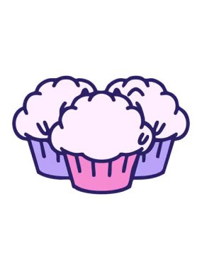 Geleneksel Brezilya hindistan cevizi mantarı tatlısı çizimlerinin pixelize etkisi