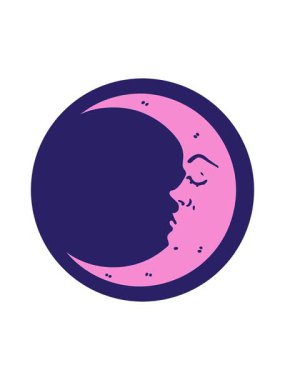 Dikkat çekici bir hilal şeklindeki dövme görüntüsü.