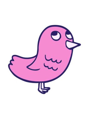 karikatür karikatür bahçe kuşunun animasyonunu durdurup duraklat