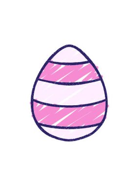 Paskalya Yumurta Tebeşiri Çiziminin radyoaktif parlak animasyonu