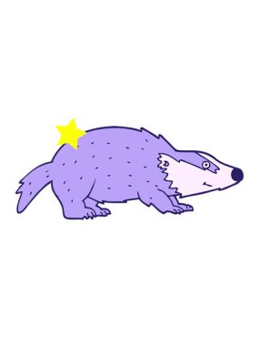 Parlayan yıldızlar çizgi film porsuğunun animasyonunu etkiler.