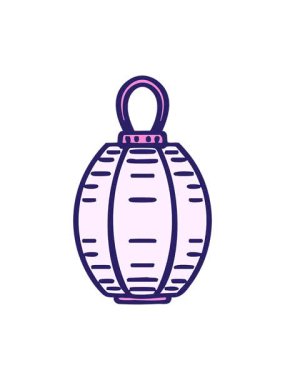 Geleneksel Japon tarzında asılı duran bir fenerin basınçlı animasyonu