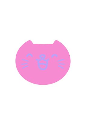 Kedi suratının yanıp sönen radyal çizgileri