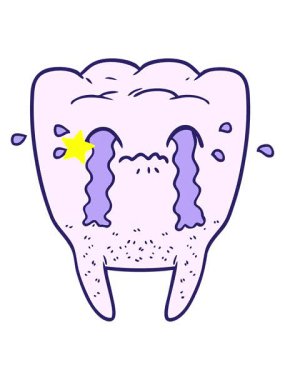 Parıldayan yıldızlar çizgi film dişlerinin ağlamasının animasyonunu etkiler