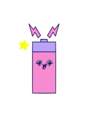 Parıldayan yıldızlar, sevimli bir batarya çizgi filminin animasyonunu etkiler.