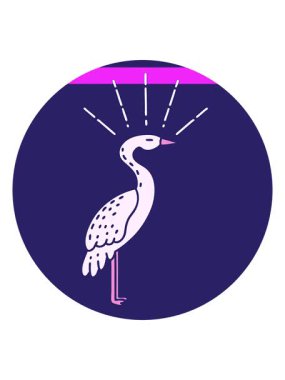 Dövme stili ayakta duran leyleğin animasyonunu güçlendir