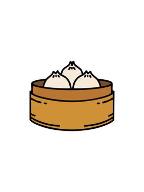 Dairesel bir buharlı gemide Japon hamur tatlısı satışı.