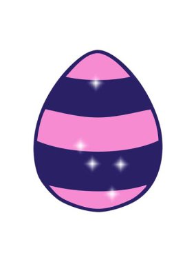 El yapımı karikatür Paskalya yumurtası.