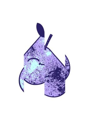 Yeşil armudun retro grunge doku çizgi filminin bölünmüş hareket animasyonu