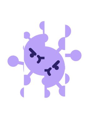 Öfkeli virüsün bölünmüş hareketli animasyonu