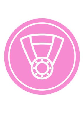 madalya ödüllü dairesel simgenin hareketli animasyonu