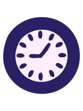 Güzel bir duvar saatinin titreyen hareketli animasyonu