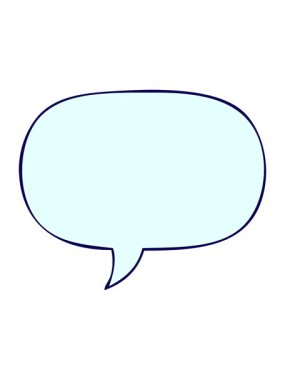 Konuşma baloncuğu ile konuşma balonunun neon ışık efekti canlandırması