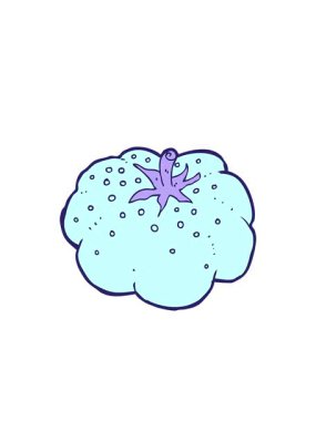 Çizgi film domates çiziminin yanıp sönen radyal çizgileri